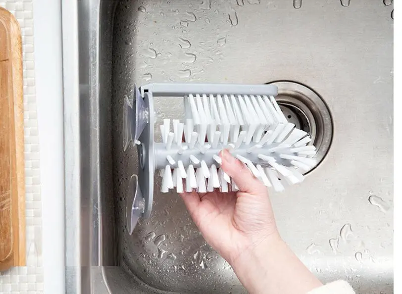 Creative suction wall lazy cup brush glass cleaning brush kitchen rotating cup tea cup brush cup brush – image 9