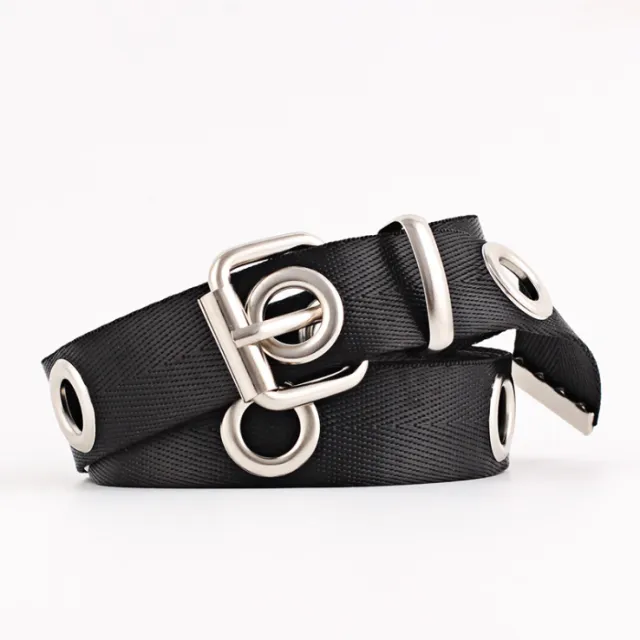 Wild decorative canvas belt Black - Shop at LoveMi