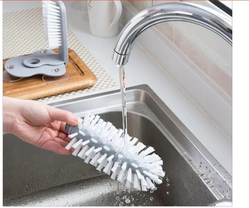 Creative suction wall lazy cup brush glass cleaning brush kitchen rotating cup tea cup brush cup brush – image 10