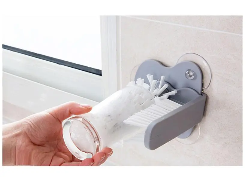 Creative suction wall lazy cup brush glass cleaning brush kitchen rotating cup tea cup brush cup brush – image 7