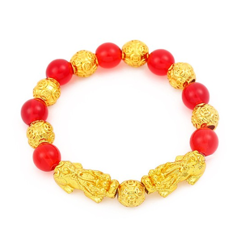 Lucky gold plated bracelet