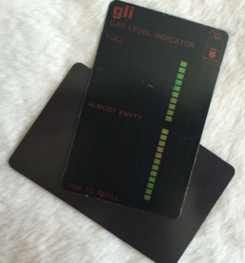 Convenient gas tank gas balance measurement card Magnetic paste gas test card Hydraulic tank reserve test card