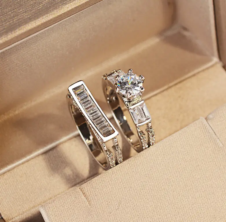 Diamond-studded diamond ring