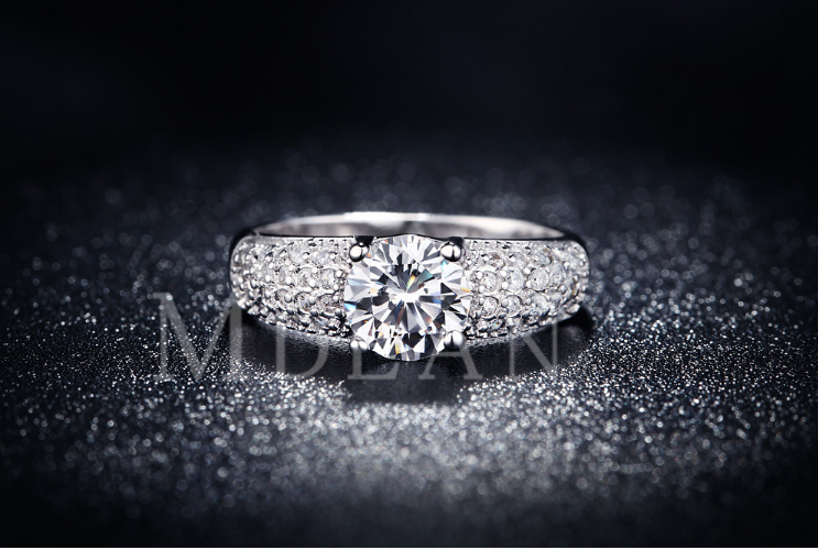 Platinum rose gold trend ring