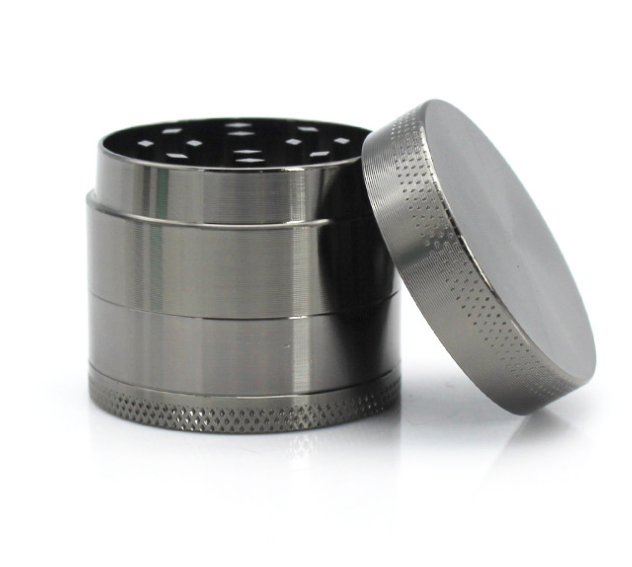 Zinc alloy mini 40MM flat 4 layer grinder grinder Gun Gray - Shop at LoveMi