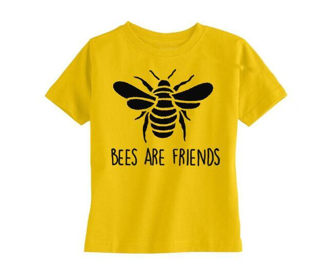 Bees Are  European And American Alphabet Street Short Sleeves
