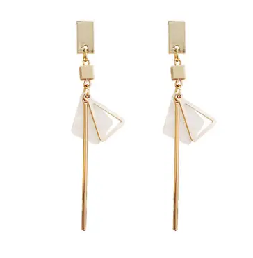 Long personality, colorful earrings