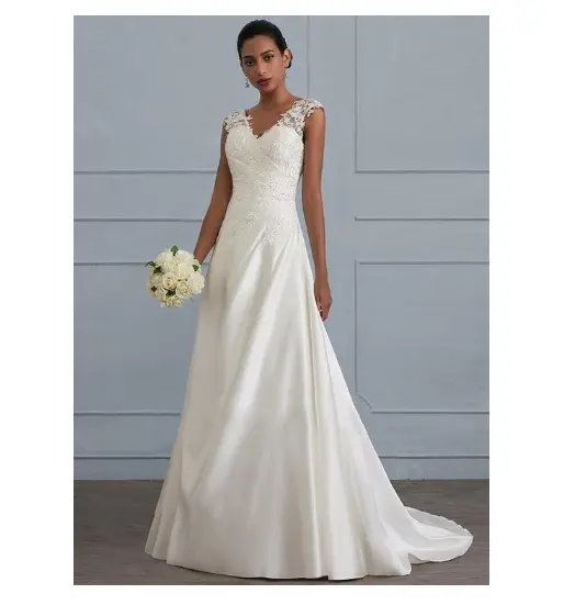 Autumn new white temperament lace dress European