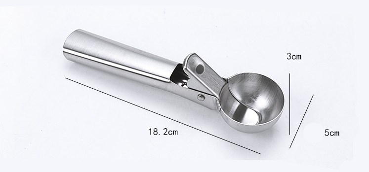 Title 1, 7 inch stainless steel ice cream scoop