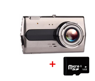 Zinc alloy driving recorder HD night vision Dual-lens double-record 4 inch 1080P reversing image — foto 7