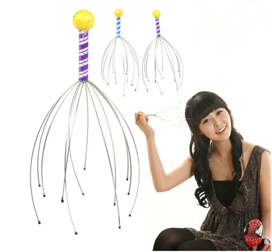Hair Raising Octopus Scalp Massager Massage Claw Manual Head