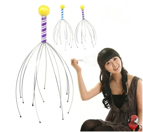 Hair Raising Octopus Scalp Massager Massage Claw Manual Head