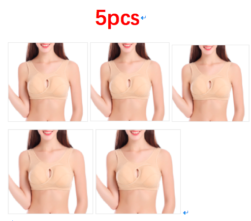 Übergröße Damen BH Damen Baumwolle Bebensicher Unterwäsche Schlaf Tops Keine Schnallen Keine - Bild 10 von 31
