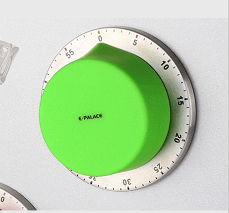 Kitchen Stainless Steel Mechanical Timer Alarm Clock Reminder Green - Shop at LoveMi