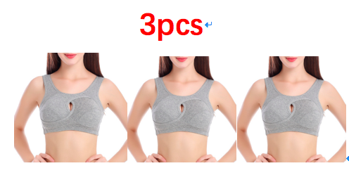 Übergröße Damen BH Damen Baumwolle Bebensicher Unterwäsche Schlaf Tops Keine Schnallen Keine - Bild 18 von 31