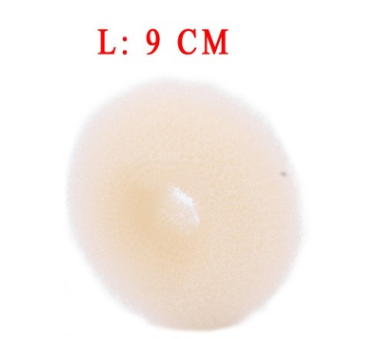 Foreign trade hair accessories manufacturers New donut flower taro hairdressing tools Variety balls head hair Beige 9Cm - Shop at LoveMi