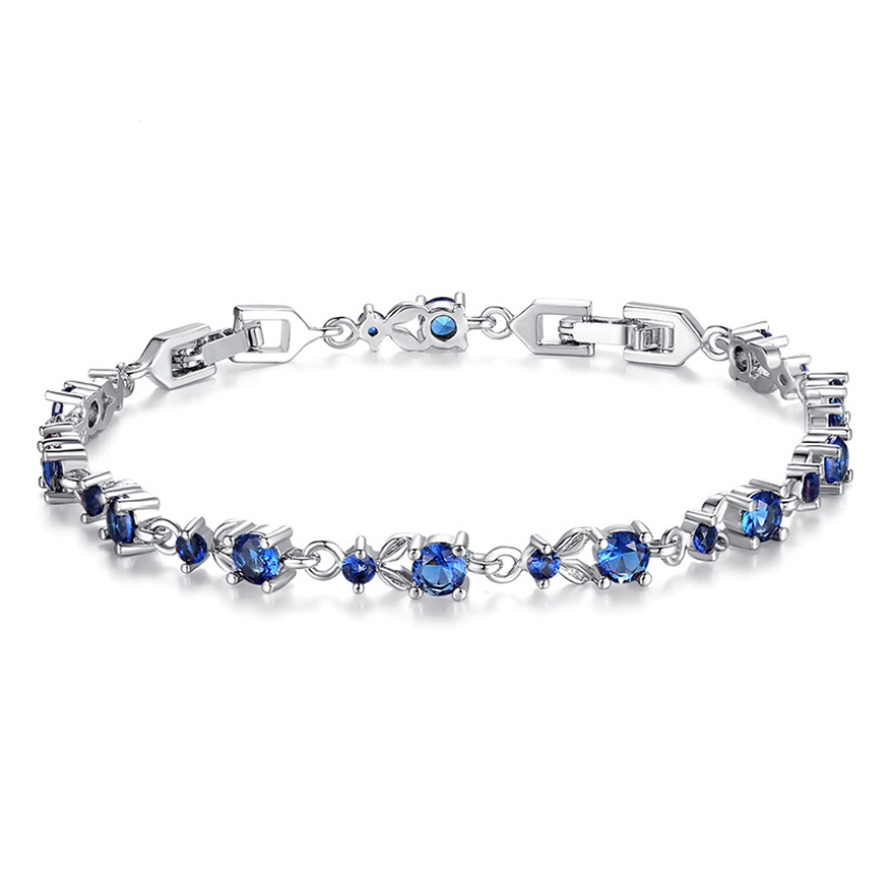 Amazon Explosion Wholesale Zircon Bracelet Female Korean Diamond Studded Fine Bracelet High Quality Plated Gold
