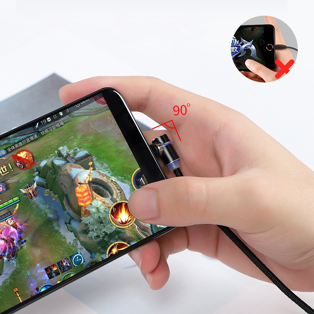 Магнитный кабель Светодиодный магнитный кабель для зарядного устройства USB-кабель и USB Type-C USB C