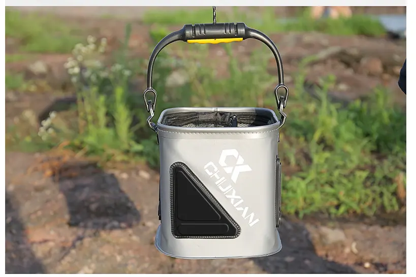 Fishing bucket with rope eva thickened fish
