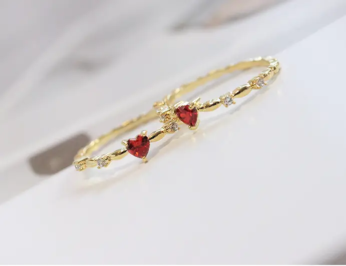 United Georgia South Heart Network Red Lace Ring Women's Tail Rings Cute Japanese and Korean Influx Student Accessories