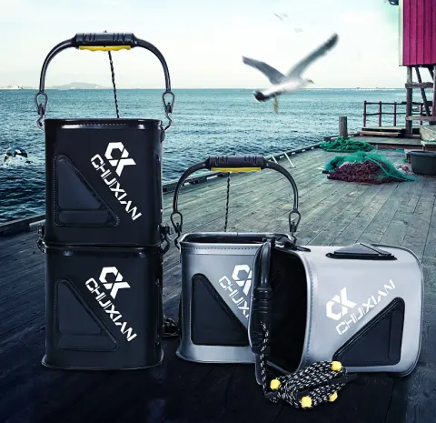Fishing Bucket with Rope Eva Thickened Fish Folding Live