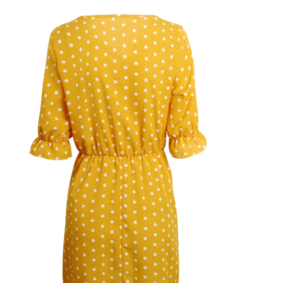 autumn and winter new ruffled dress cross-border e-commerce fast-selling Amazon a generation