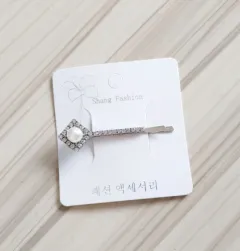 Fashion girls silver plated English alphabet clips trend hair accessories side clips hairpin - 14Style - View 1
