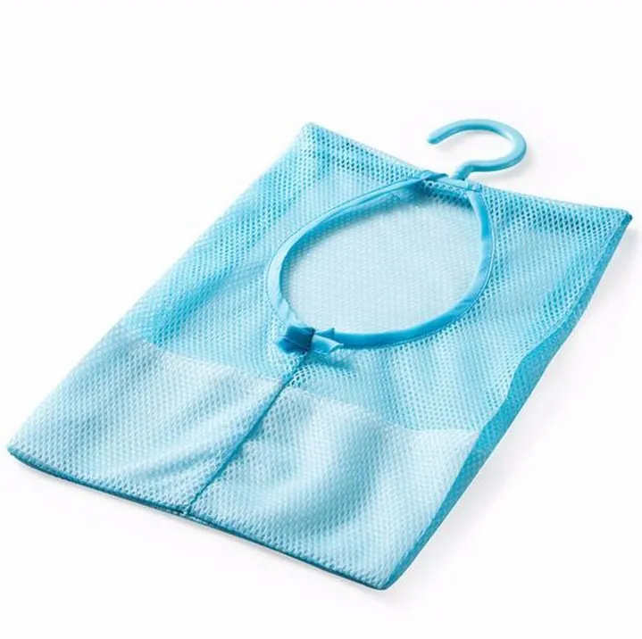 Storage net bag bathroom hanging bag - Blue