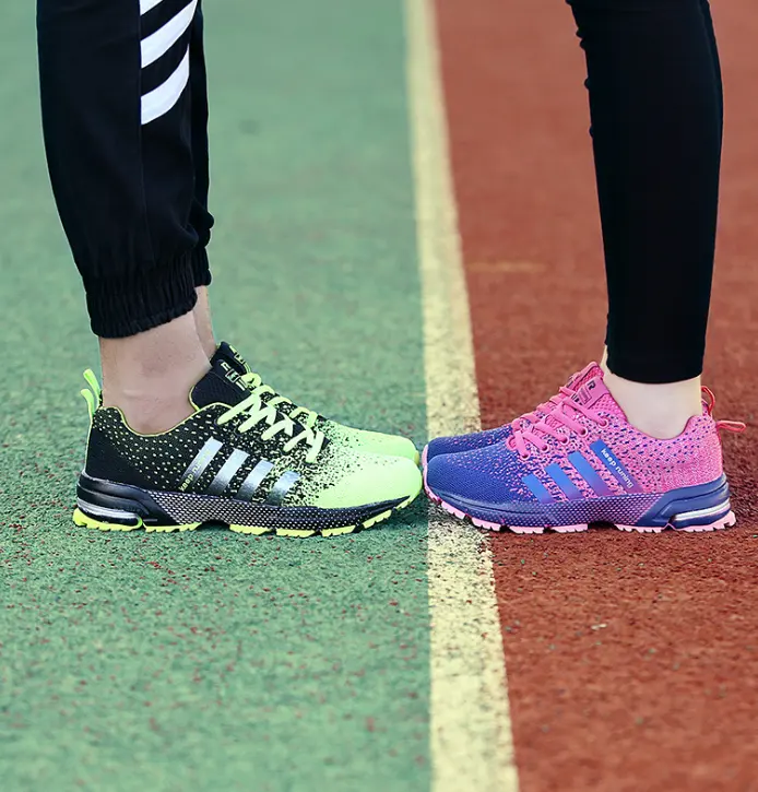 Best selling couple sports shoes breathable mesh