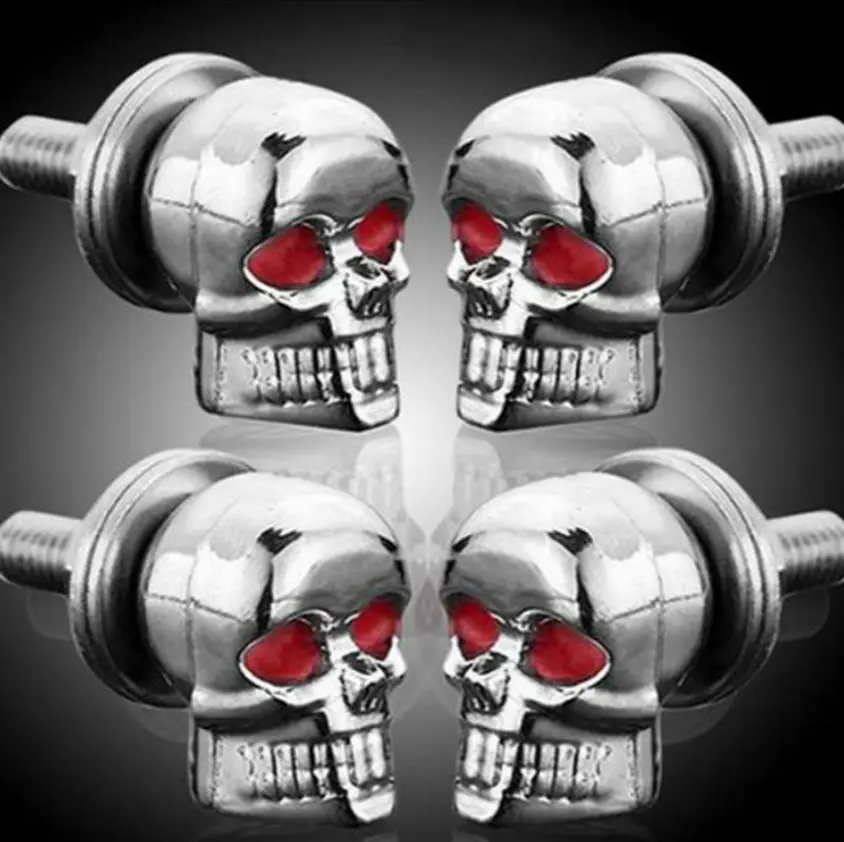 Motorcycle Modification Parts Modified Retro Classic Skull Decorative Screw