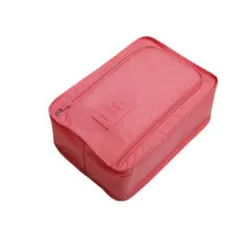 Waterproof foldable shoe box - Pink - View 1