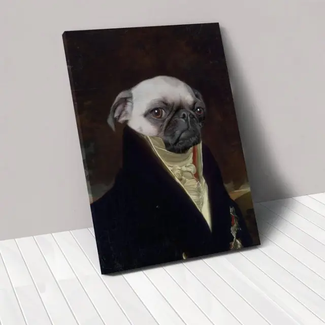 Personalized Pet Canvas Portrait Image Nobel - Shop at LoveMi
