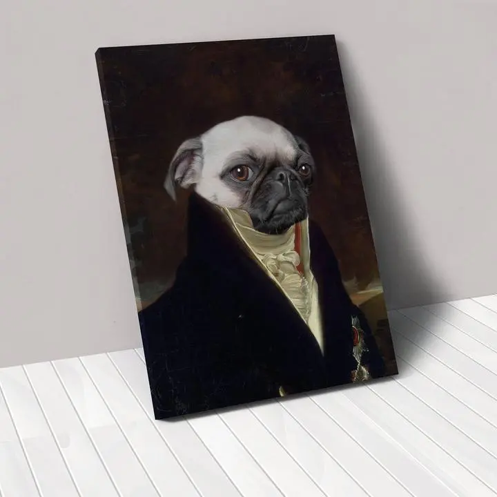 Personalized Pet Canvas Portrait Image - Nobel