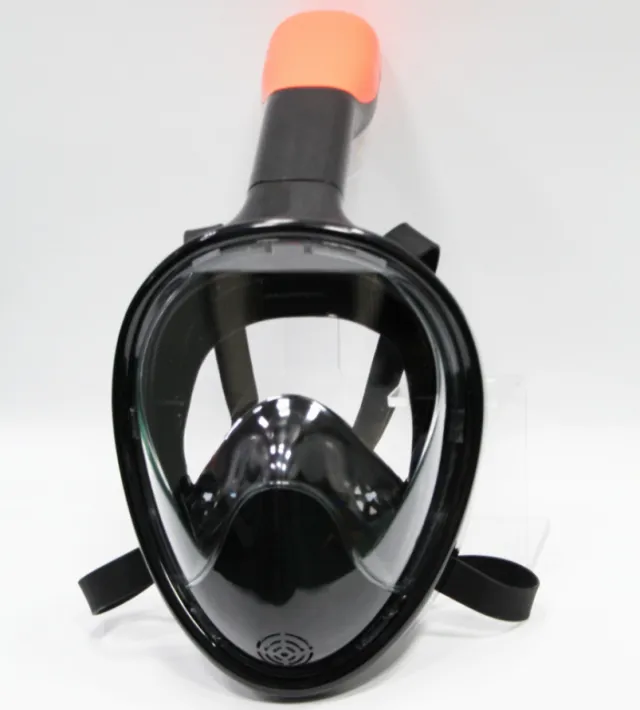 Snorkeling Full Face Silicone Gopro Anti fog Goggles Equipment Full Dry Snorkel Swimming Black - Shop at LoveMi