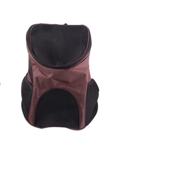 New pet backpack Oxford mesh breathable dog backpack outdoor travel cat bag dog out portable backpack Coffee - Shop at LoveMi