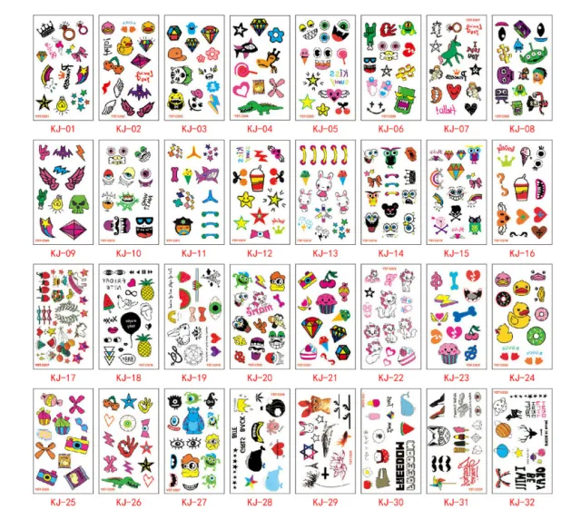 Water transfer tattoo sticker Kj 20 Style - Shop at LoveMi