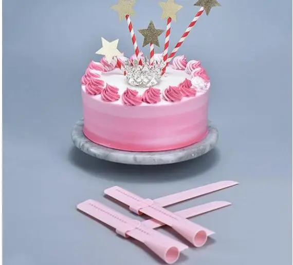 Smoother Cake Scraper Pink 2Pcs - Shop at LoveMi