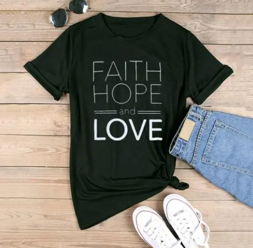 Faith Hope and Love T-shirts for Men and Women