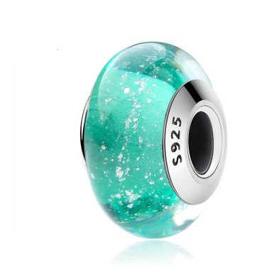 S925 sterling silver bracelet accessory glass beads