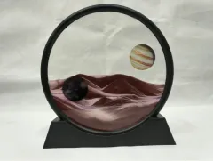 Quicksand painting, planetary quicksand painting, home decoration, birthday present - Coffee - View 1