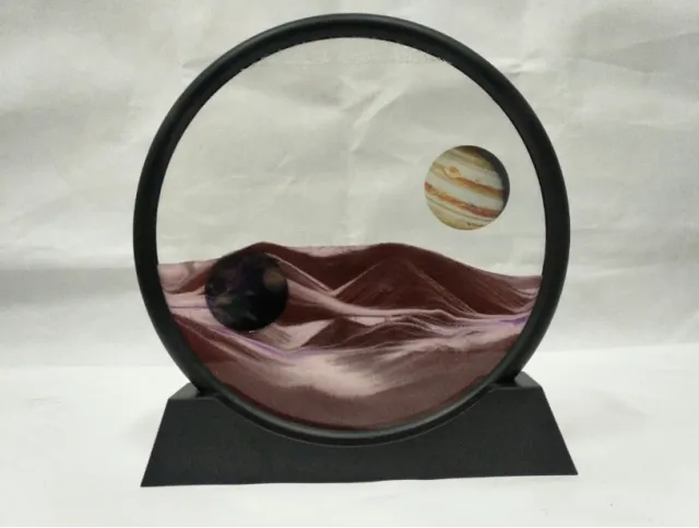 Quicksand painting, planetary quicksand painting, home decoration, birthday present Coffee - Shop at LoveMi