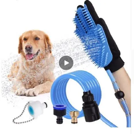 Pet Dog Shower Head Handheld Cat Bathing Shower Tool Blue - Shop at LoveMi