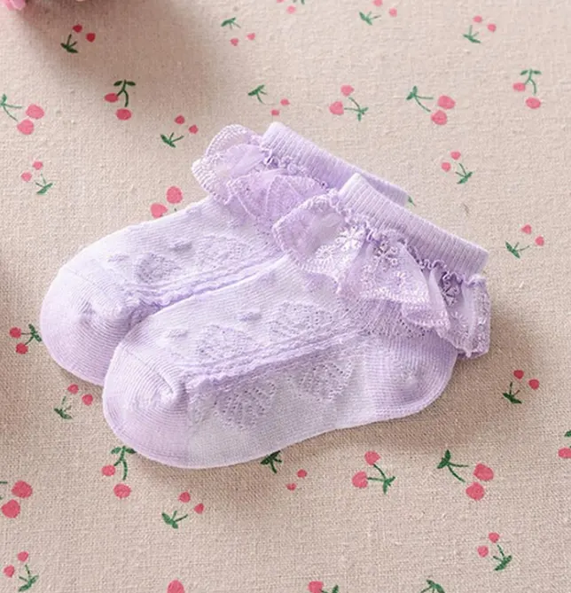 Children's Lace Boat Socks Girls Baby Mesh Thin Princess
