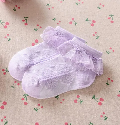 Children's Lace Boat Socks Girls Baby Mesh Thin Princess