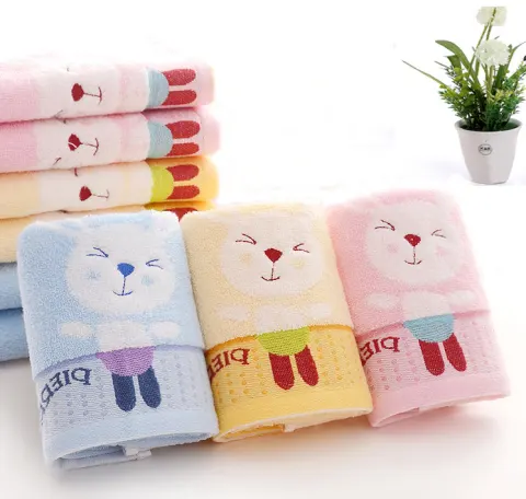 Pure Cotton 32 Share Cartoon Children Wash Face Small