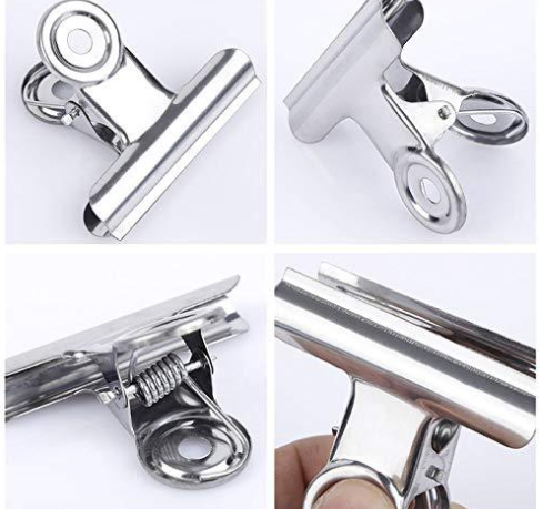 Office supplies Stainless steel strong round steel clip 31mm long invoice clip