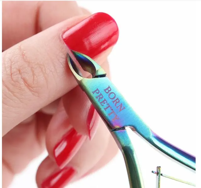 BORN PRETTY Tm Nail Cuticle Rainbow Nipper Steel Color - Shop at LoveMi