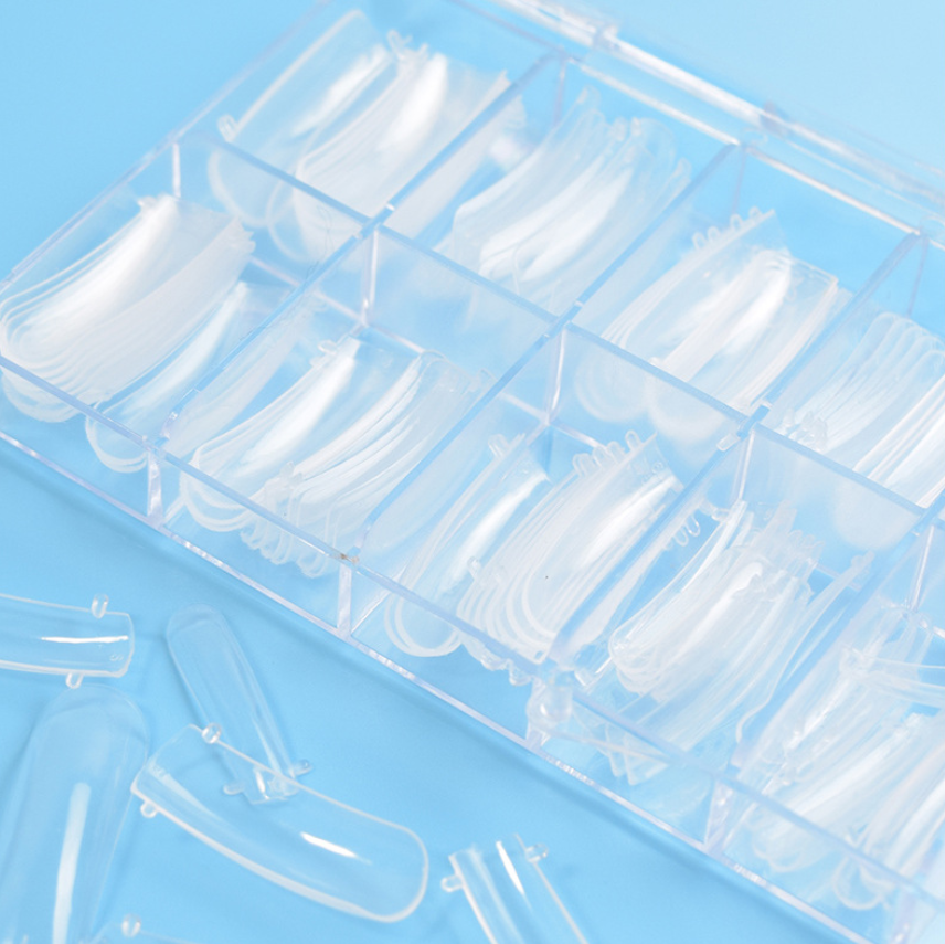 Cross-border Solid-state Extension Glue Matching Piece A Crystal Transparent False Nail 100 Piece Box Nail Extension Glue — foto 12