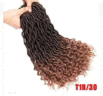 Faux Locs Crochet Ombre Synthetic Braiding Hair 1B 30 - Shop at LoveMi
