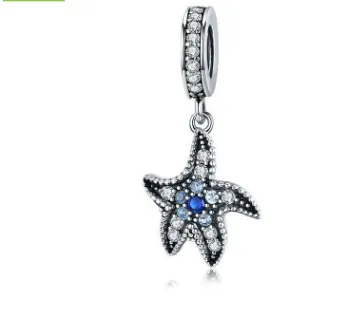 925 sterling silver beads accessories Starfish Pendant - Shop at LoveMi